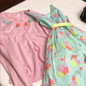 Worn once girls dress and sweater set